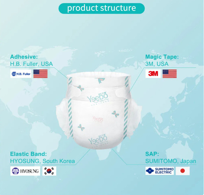 More intimate design for disposable Yeebo diapers