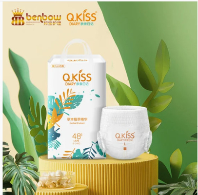 24-Hour Dryness with Double Hot Air Skin-Friendly Fabric for disposable baby diaper/pant