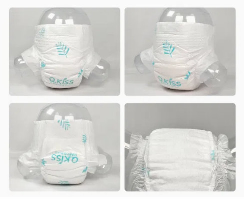 Ultra thin soft breathable hign absorbent disposable printing velcro baby diaper