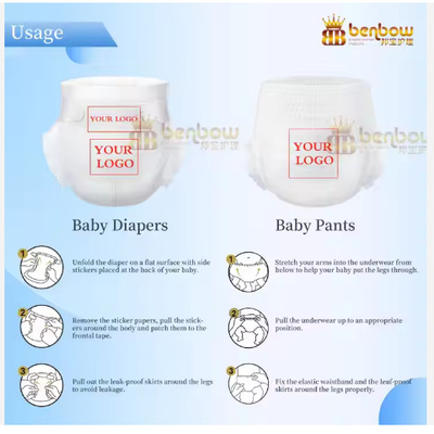 OEM&amp;ODM Baby Diaper Wholesale softcare disposable cotton diapers  in stock