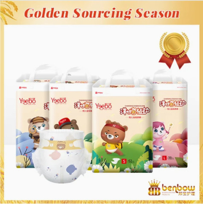 Ecological Eco Friendly Biodegradable Baby Dipers Good Quality Pant Diaper With Yeebo Diaper