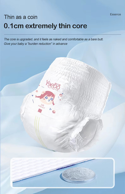 Skin Friendly Baby Diapers Leak Proof Diaper Pants Ultra Thin Soft Breathables Diaper