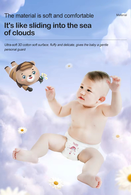 Soft and Comfortable Elastic Waistband Non-woven Material Baby Diapers Pants