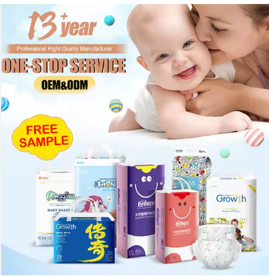 Super Absorbent Good Material Diaper with Magic Tape