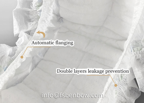 Double Leak Proof Disposable Baby Pant Diaper With Custom Brand Printed Pull Up Diaper