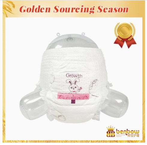 High Quality Baby Products Soft Breathable Back Sheet Dry Surface Good Sleepy Pull up Baby Diapers