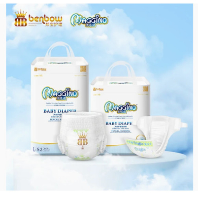 High Grade Organic Soft Breathable Baby Nappies Pants Ultra Thin Tape Diaper