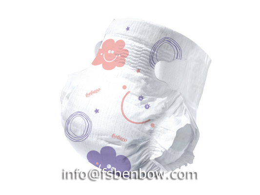 Anti Leak Disposable Printed Baby Premium Compostable Baby Wear Taped Diaper